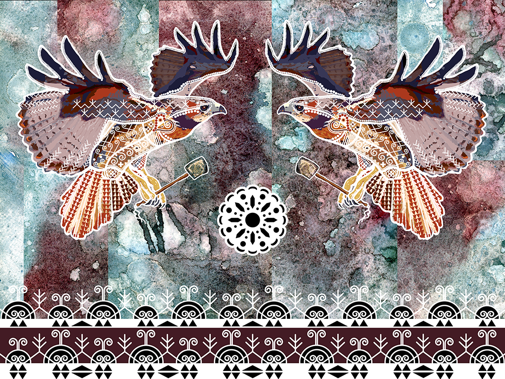 Double Hawks at the Sing - Fine Art Giclee Print
