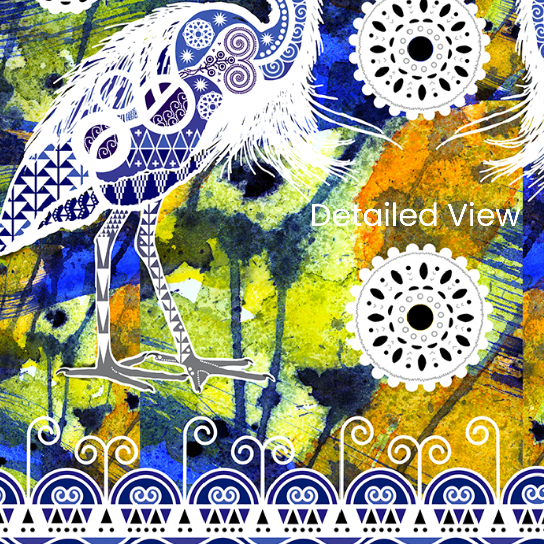 Double Great Blue Herons - Fine Art Giclee Print